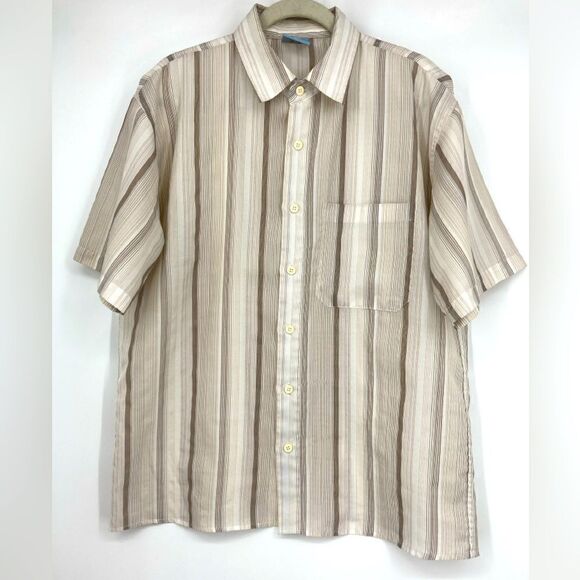Jordan by Claudio Nucci Striped Men’s Shirt Size L - Picture 1 of 5